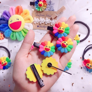 Cột tóc , Kẹp tóc hình hoa kaikai kiki dẻo