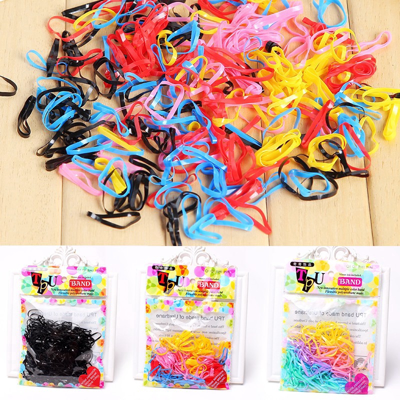 Set 220 Dây Thun Cột Tóc Nhiều Màu