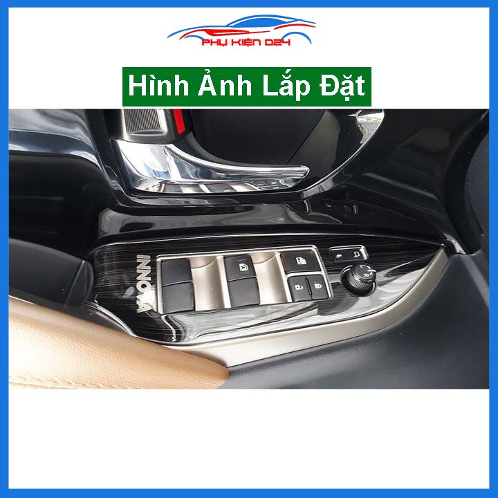 Ốp nội thất Innova 2017-2018-2019-2020-2021-2022-2023 vân Titan bảo vệ chống trầy xước và làm đẹp xe
