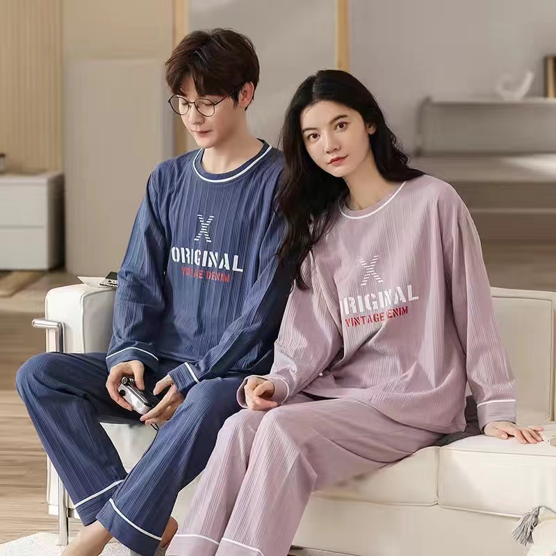 Bộ Đồ Ngủ Vải Satin Phong Cách Hàn Quốc Cho Cả Nam Và Nữ