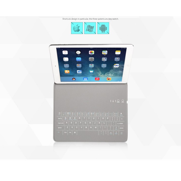 Bao da bàn phím bluetooth ipad air1 air2 cao cấp siêu mỏng | BigBuy360 - bigbuy360.vn