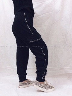 🔥 Quần Jogger Unisex khoá zip