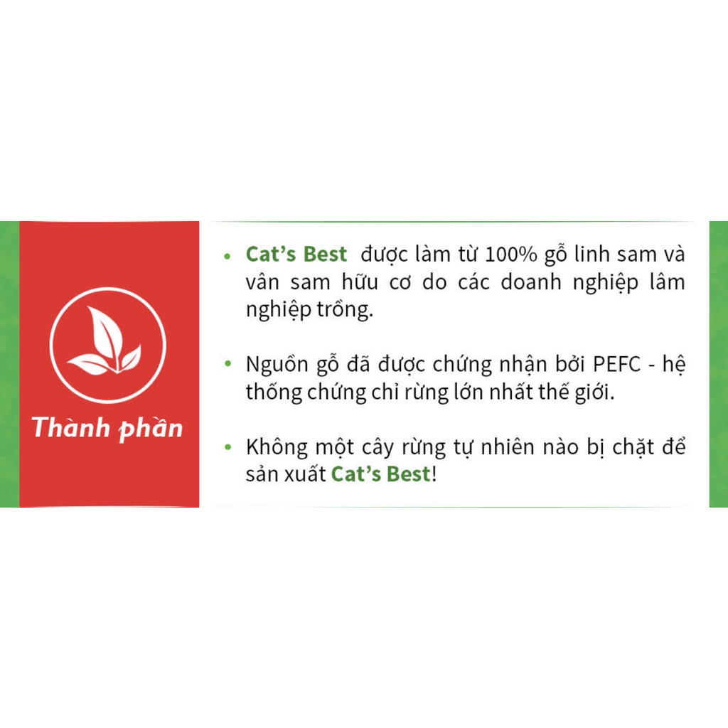 CAT'S BEST ORIGINAL - CÁT HỮU CƠ CHO MÈO Bao 13kg