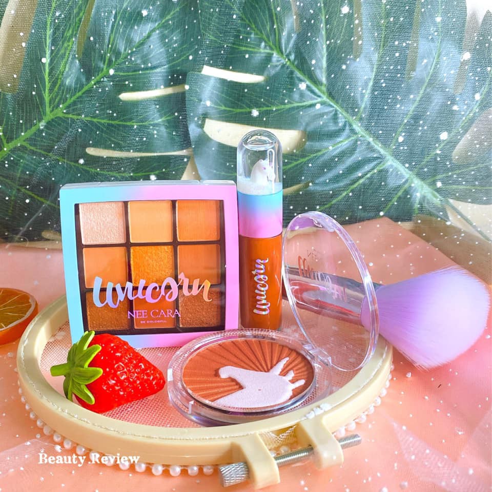 Set 4 món makeup Neecara Unicorn chính hãng Thái Lan