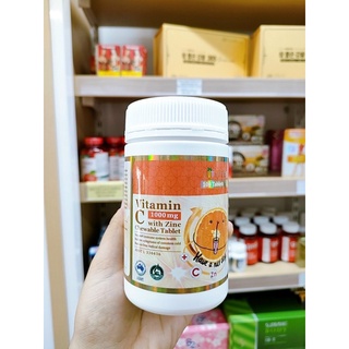 Viên nhai tăng đề kháng Vitatree Vitamin C 1000mg with Zinc 100 viên - Hàng nhập khẩu Úc chính hãng