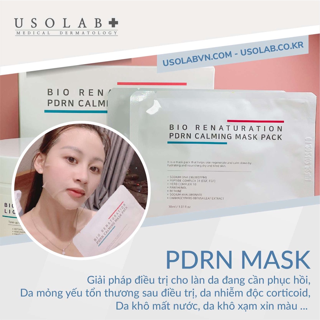 1 Miếng Mặt nạ tế bào gốc Usolab PDRN Mask 30ml