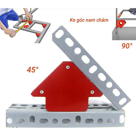 Nam châm ke góc vuông lực hút 12kg - 25LBS