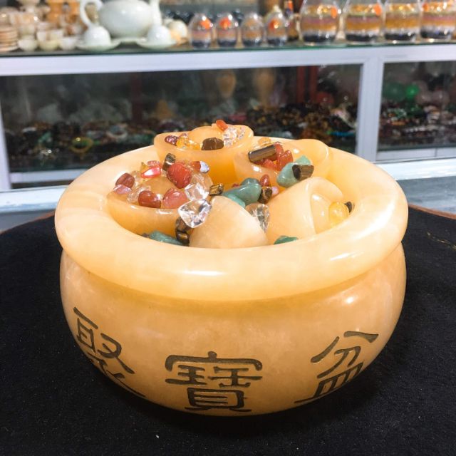 Bát tụ bảo hoàng long loại to 16cm
