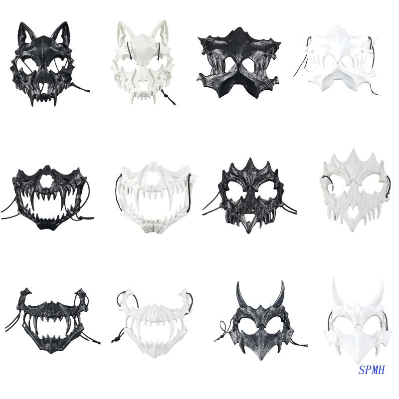 Mặt Nạ Hóa Trang Halloween Hình Bộ Xương