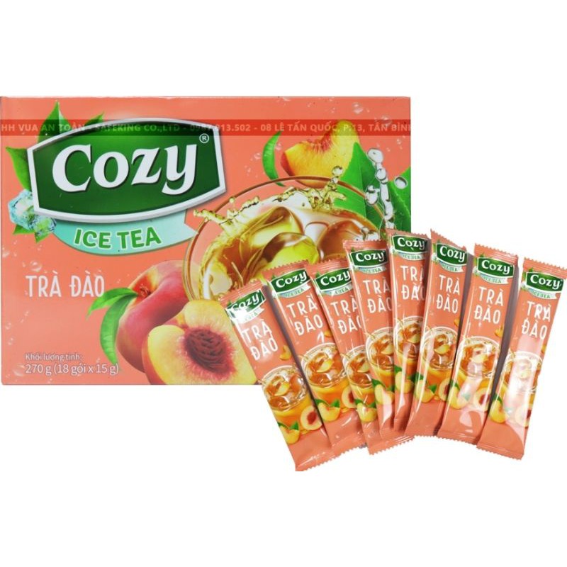 [Mã 77FMCGSALE1 giảm 10% đơn 250K] Trà hoà tan Cozy hương Đào 270g