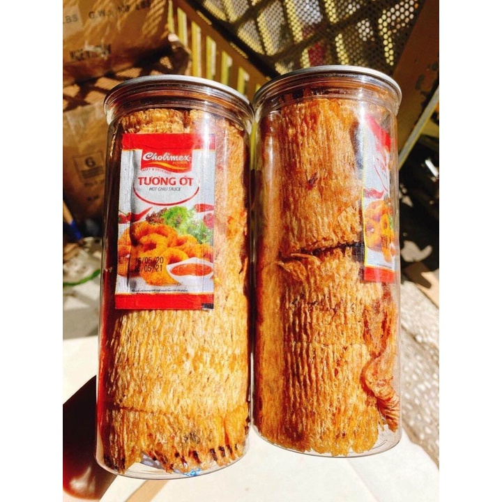 Mực cán tẩm gia vị - hủ 200gr  - thơm dai