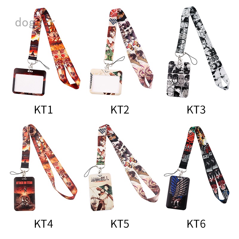 Bao Đựng Thẻ Có Dây Đeo Cổ In Hình Anime Attack on Titan