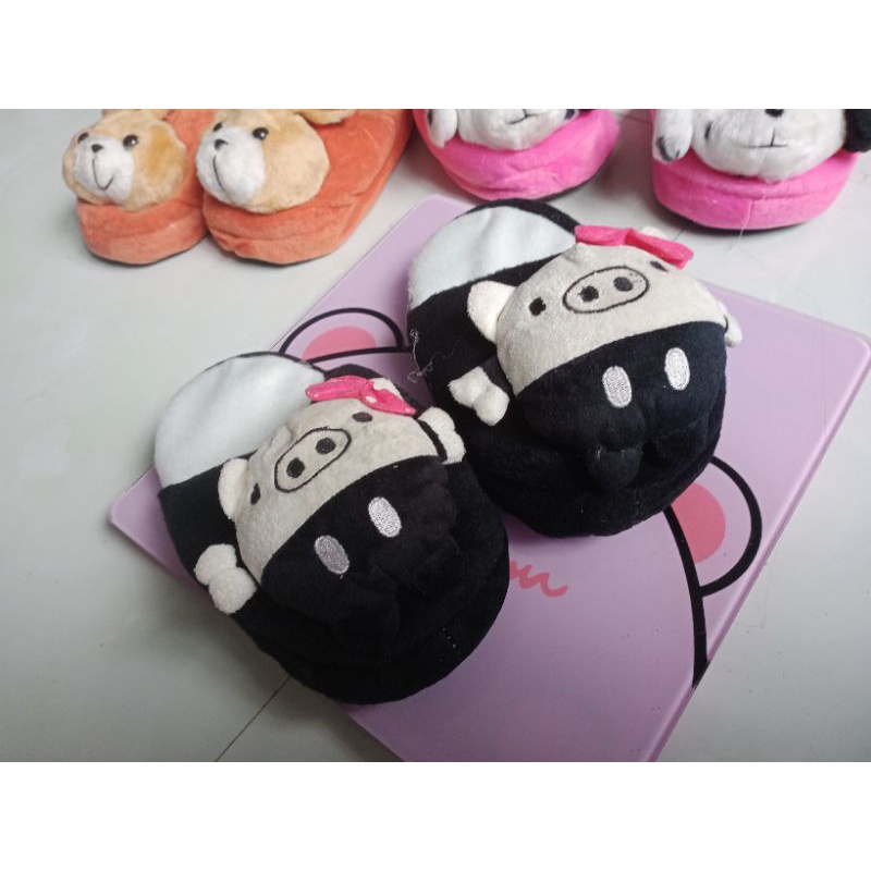 Dép bông mang trong nhà cho bé 3-7 tuổi