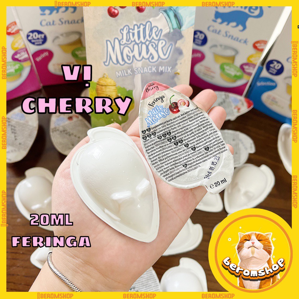 SỮA CHO MÈO FERINGA VỊ TRÁI CÂY HÌNH CHUỘT 20ML NHẬP ĐỨC GIÁ CỰC RẺ