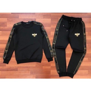 Bộ Nỉ Nam Thu Đông - Bô Thể Thao Nam Tay Dài Chất Liệu Bỉ Bóng Lót Lông - BD92 - XUONGMAYGIAGOC