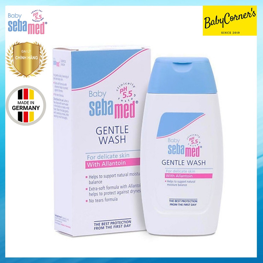 Sữa Tắm Gội Toàn Thân Sebamed Gentle Wash pH 5.5 Cho Bé 200ml