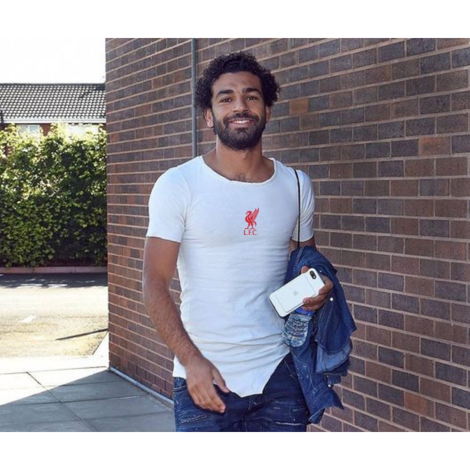 Áo Liverpool thời trang You'll Never Walk Alone Salah, Van Dijk, Torres nam nữ đen trắng