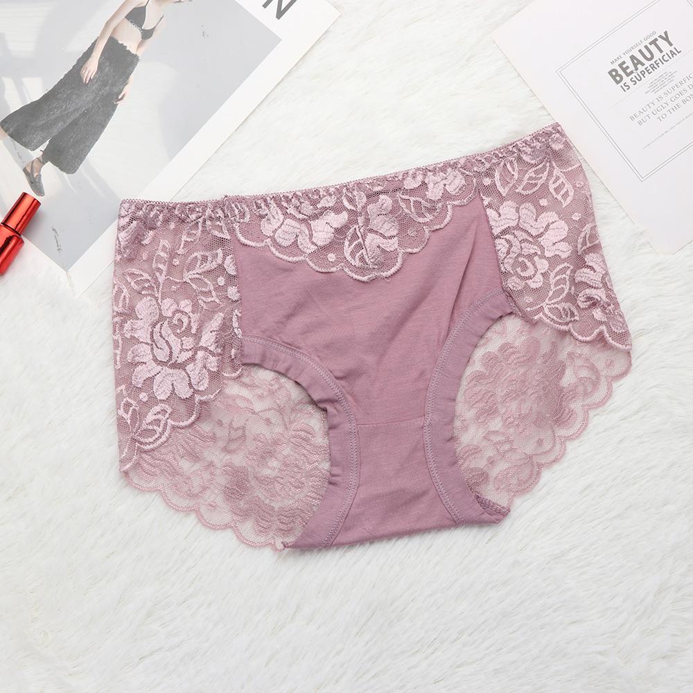 Quần Lót Ren Thoáng Khí Plus Size Cho Nữ