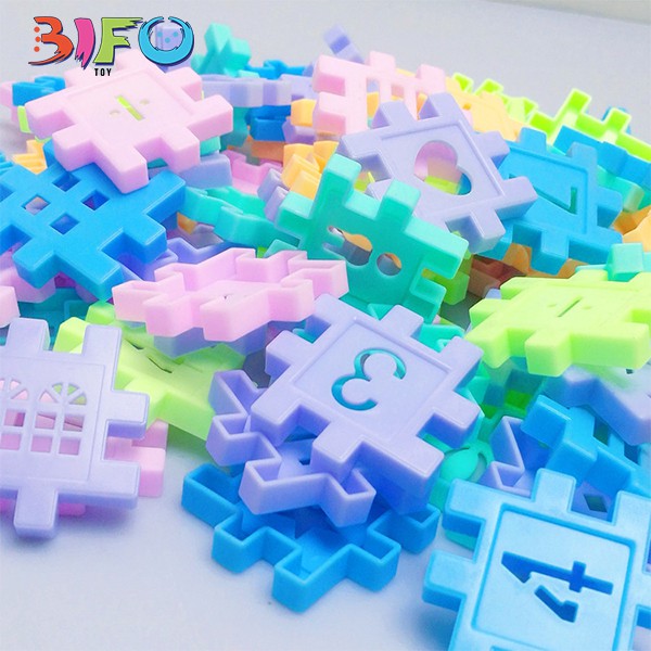 Bộ 50 khối nhựa xây dựng Building block siêu thú vị cho bé