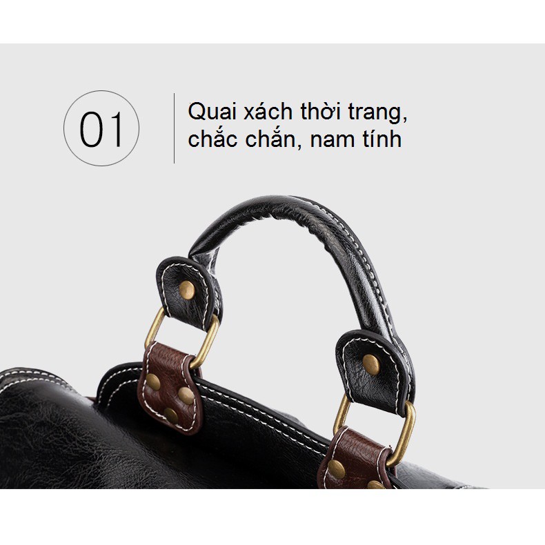 BaloHome - Balo da nam thời trang cao cấp phù hợp đi làm, đi học, đựng laptop 14inch