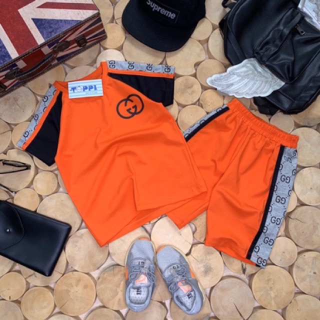Bộ bé trai in logo g.c