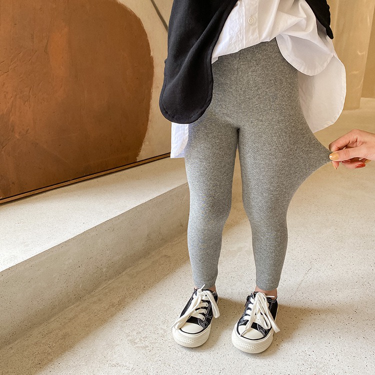 QG244 - Quần legging bé gái trơn 1 lớp sz 80-150, quần cho bé co giãn