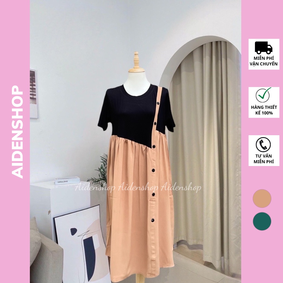 Váy bầu đẹp suông Aidenshop đầm bầu thời trang thiết mùa hè
