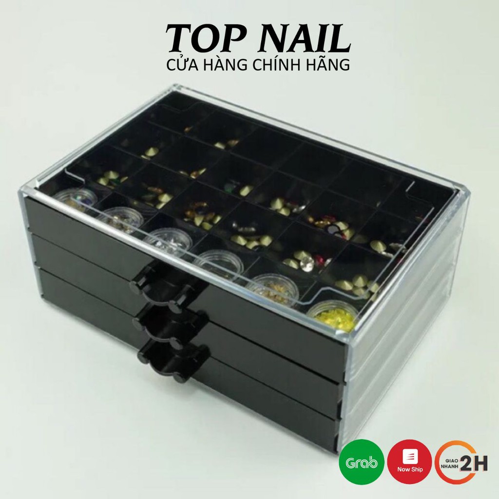 Khay 3 tầng đựng đá làm nail