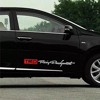 Bộ 2 tem dán cửa xe ô tô TRD