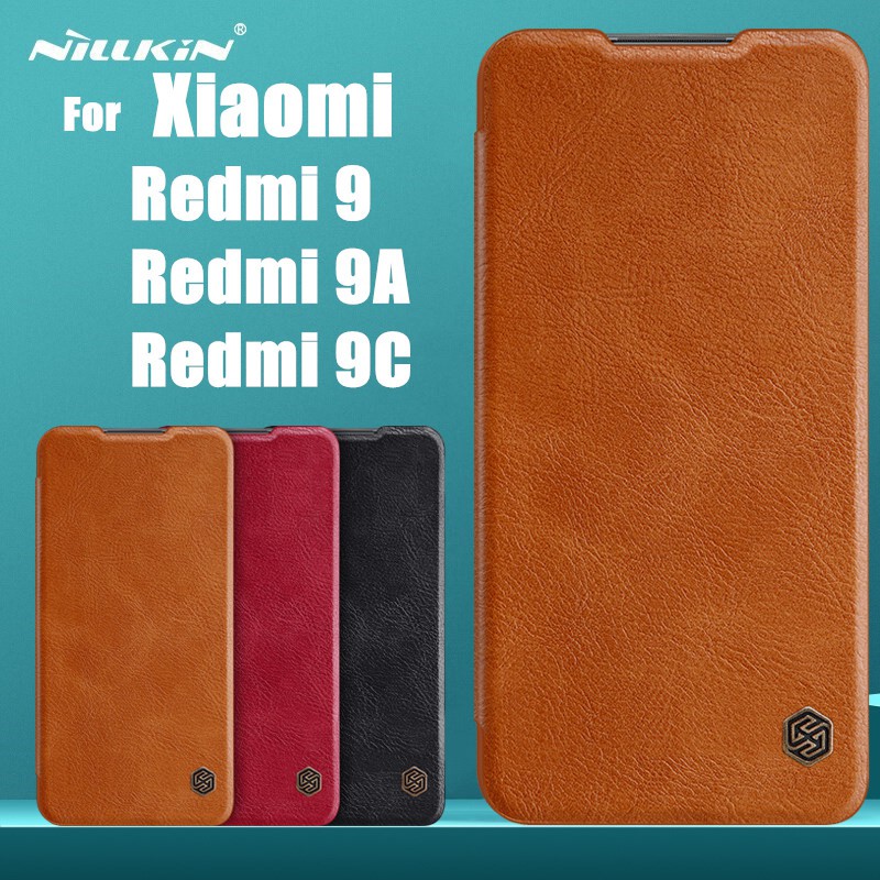 Bao da điện thoại nắp lật NILLKIN QIN cho Xiaomi Redmi 9 Redmi 9A Redmi 9C Redmi9 Redmi9A Redmi9C