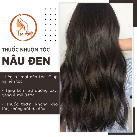 Combo thuốc nhuộm tóc màu R55-0 (màu nâu đen)