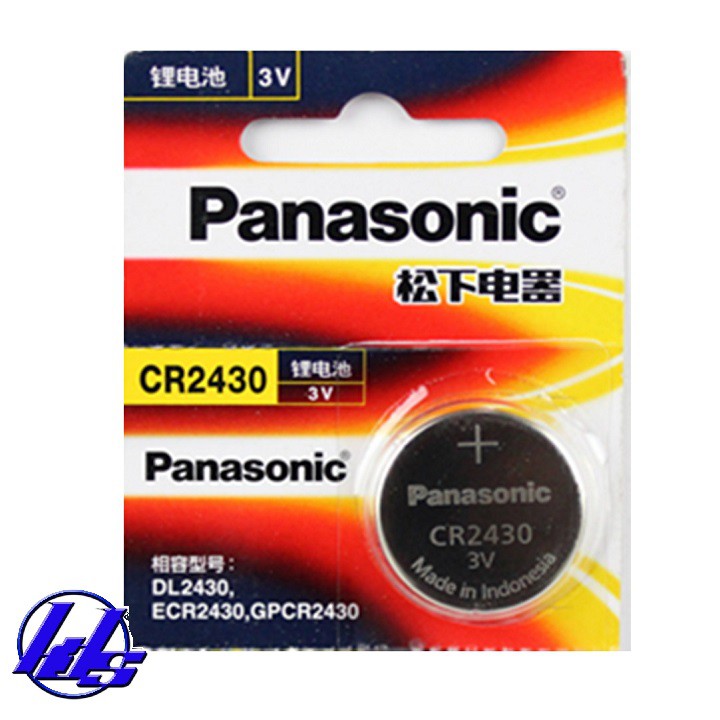 Pin CR2430 Panasonic 3v Lithium chính hãng Vỉ 1 viên