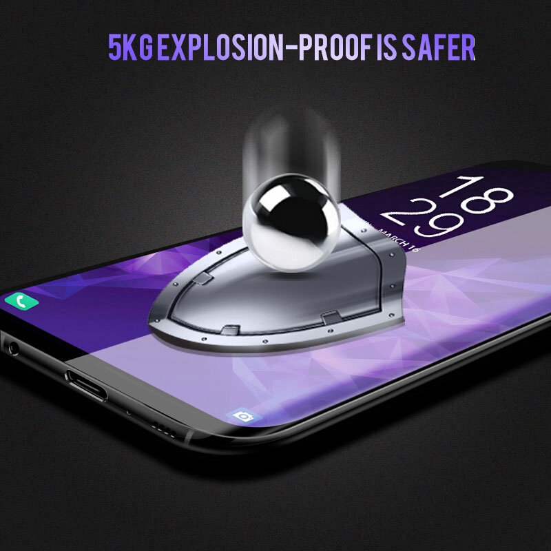 Kính cường lực cong viền cho Samsung Galaxy S9 S8 Plus Note 8 Note 9 10D