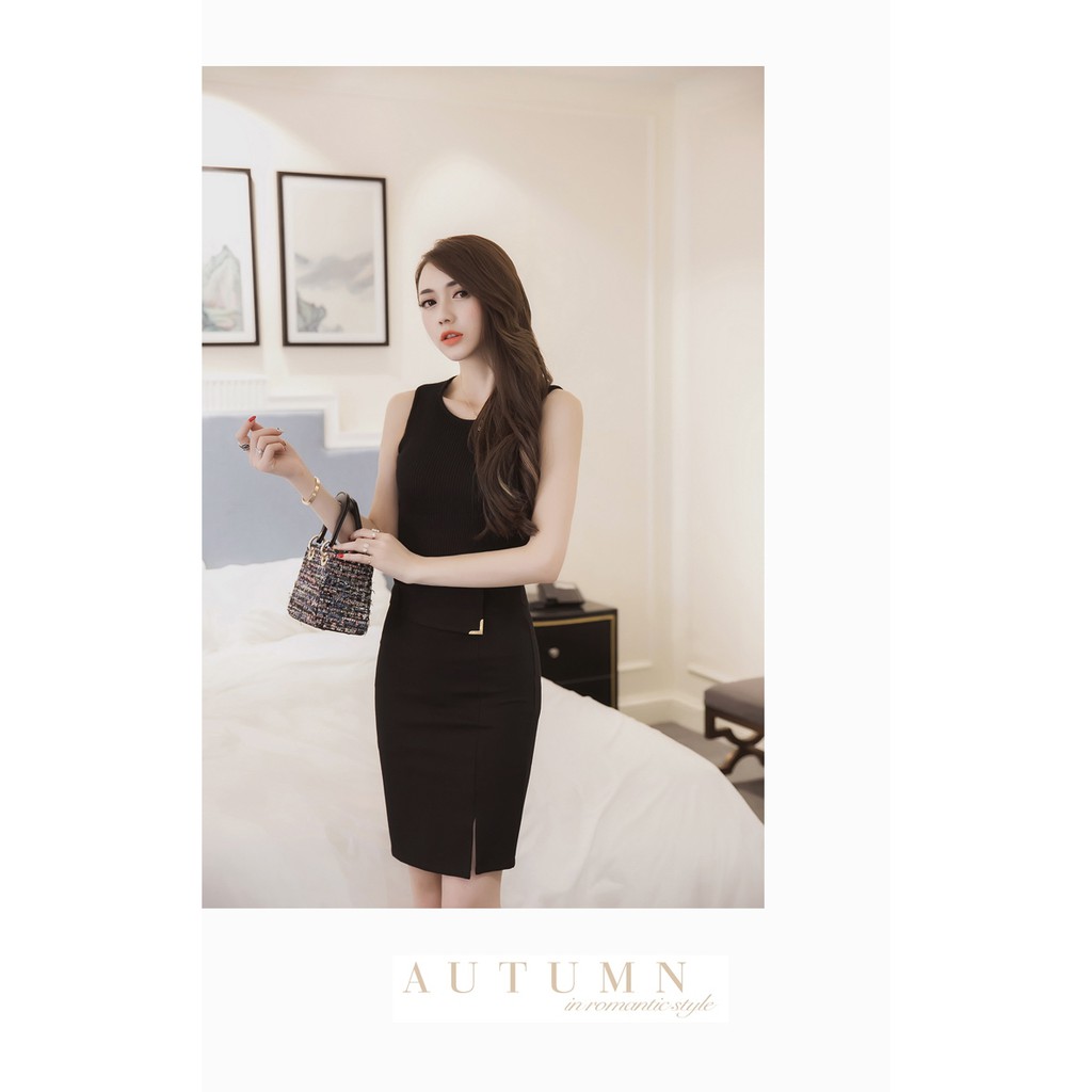 CHÂN VÁY XẺ TRƯỚC NGẮN TRÊN GỐI PHỐI PHỤ KIỆN | BigBuy360 - bigbuy360.vn