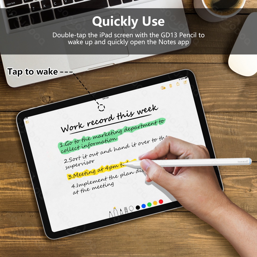 Bút cảm ứng không dây GOOJODOQ GD13 mới 2022 thích hợp cho iPad Air 4 5 pro 11 12.9 2020 2018 2019