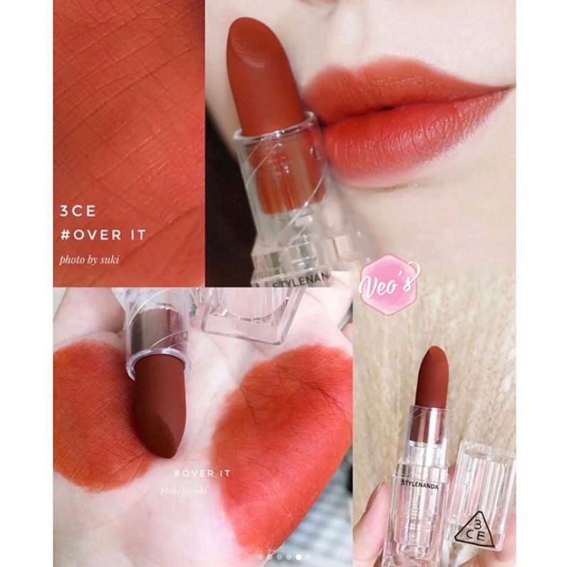 Son thỏi lì 3CE Soft Matte Lipstick Clear Layer Edition