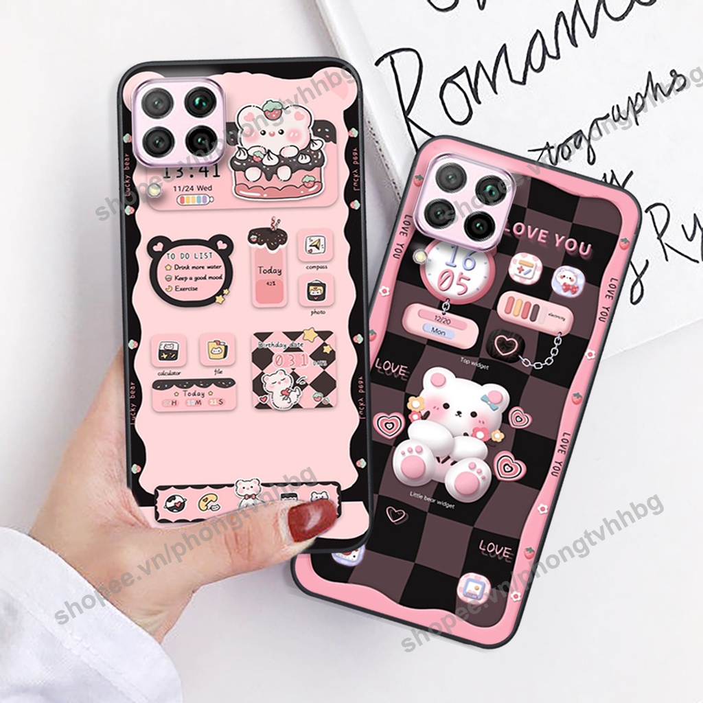 Ốp lưng Huawei Nova 7i gấu,thỏ trắng , đồng hồ dễ thương cute cực đẹp