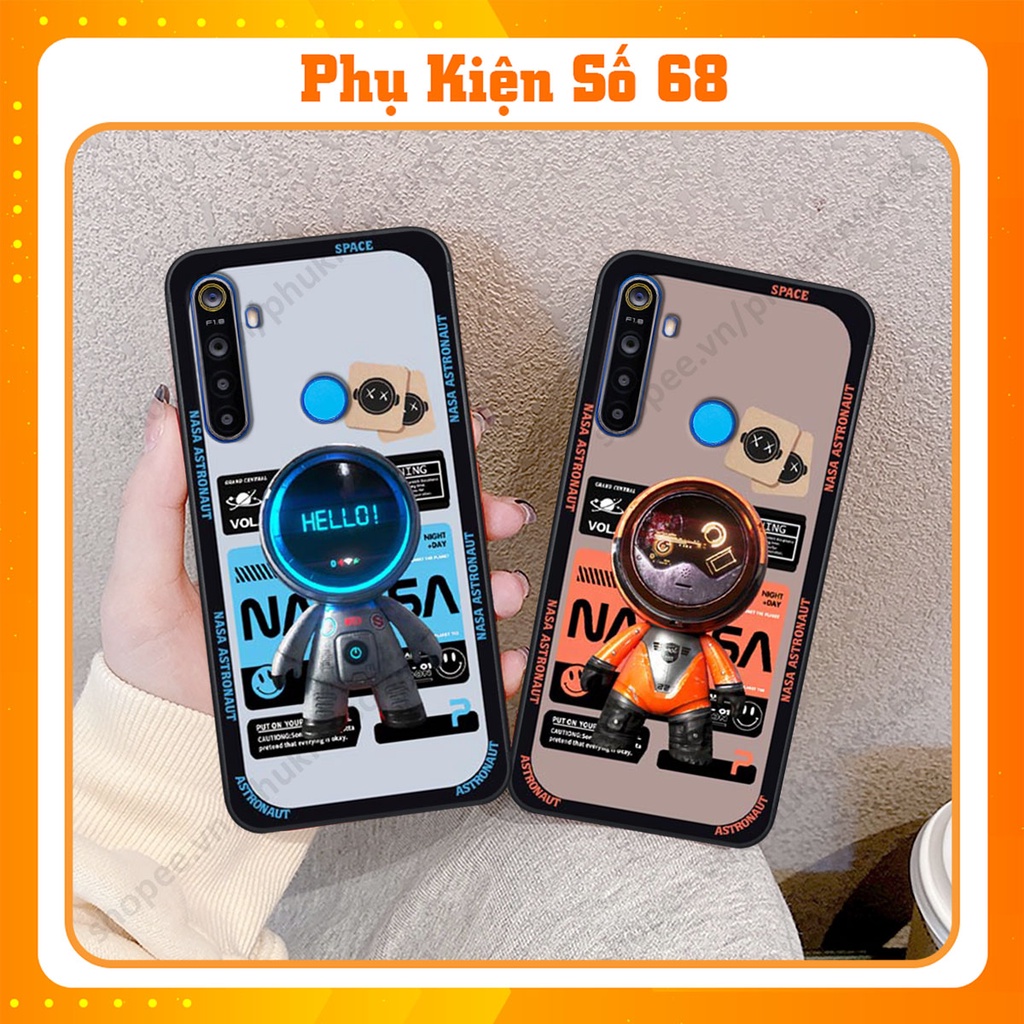 Ốp lưng Realme 5 / 5 Pro / C3 hình người máy, robot nasa đáng yêu dễ thương