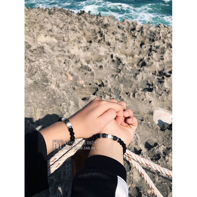 Vòng tay đeo cặp Tuyết Lửa  mẫu số 1