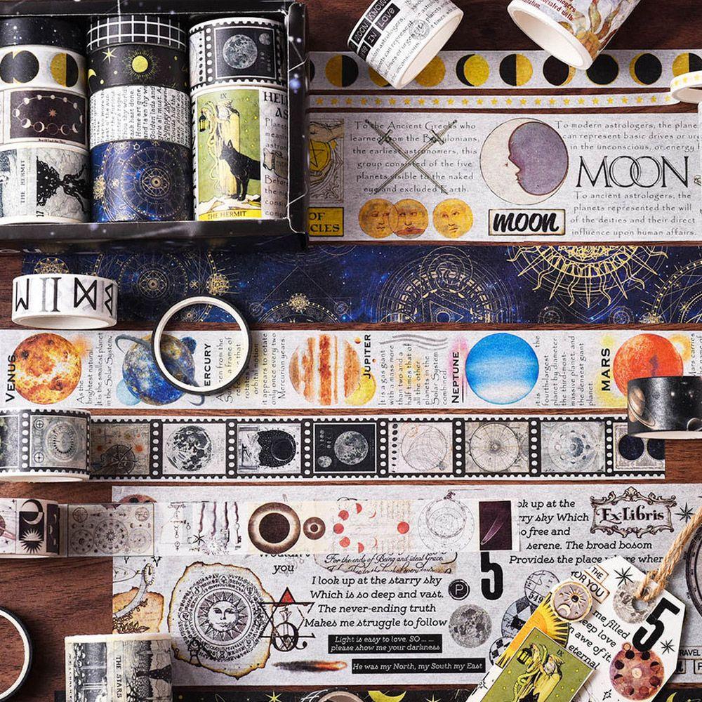 CHOOKEY Set 18 Cuộn Băng Keo Washi In Họa Tiết Xinh Xắn Chất Lượng Cao