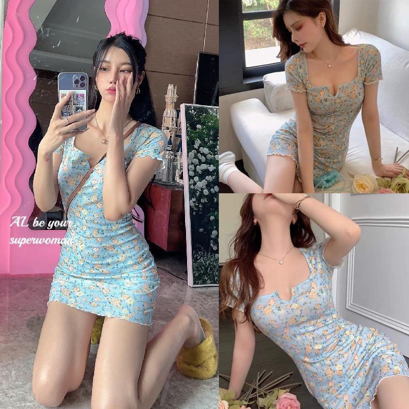 Đầm Hoa Kiểu Pháp Thiết Kế Dễ Thương Cho Nữ