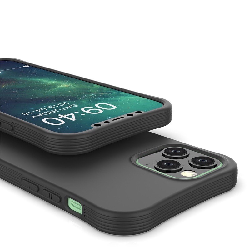 [Freeship 50k] Ốp lưng iPhone 12 mini, 12 Pro Max dẻo màu cạnh chống trơn TOPK