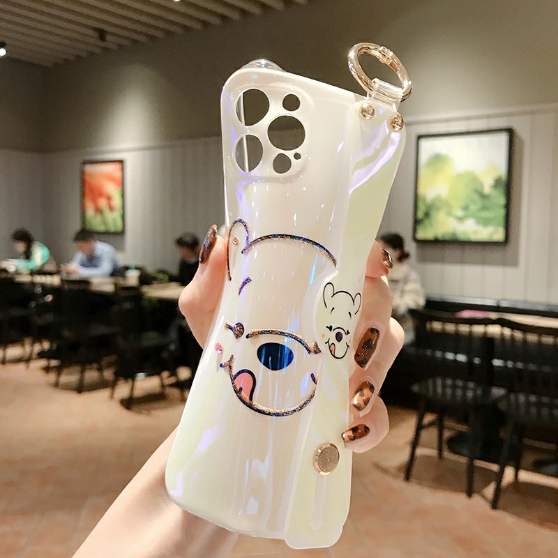 Disney Ốp Điện Thoại In Hình Gấu Pooh Có Dây Đeo Cổ Tay Cho Iphone 11 12 Pro Se2 8plus Xmax Xr Ix | BigBuy360 - bigbuy360.vn