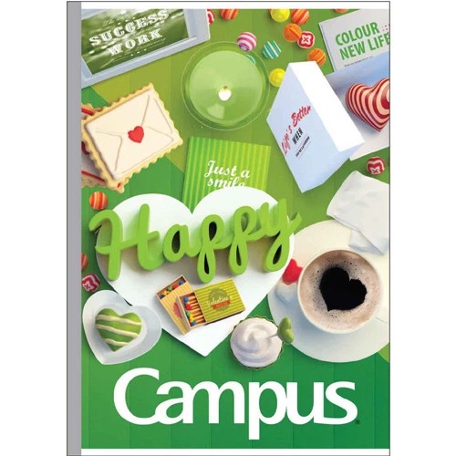 Lốc 10 quyển vở kẻ ngang Campus 200 Trang Gift tập kẻ ngang có gáy in hình dễ thương ANKICO