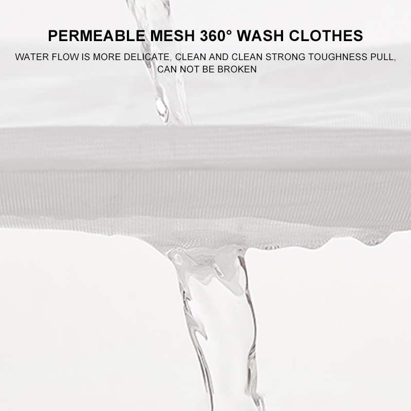 Túi giặt vớ/ đồ lót có thể xếp gọn có khóa kéo tiện dụng