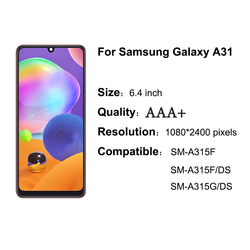Màn Hình Samsung Galaxy A31 LCD Thay Thế Chuyên Dụng Cho