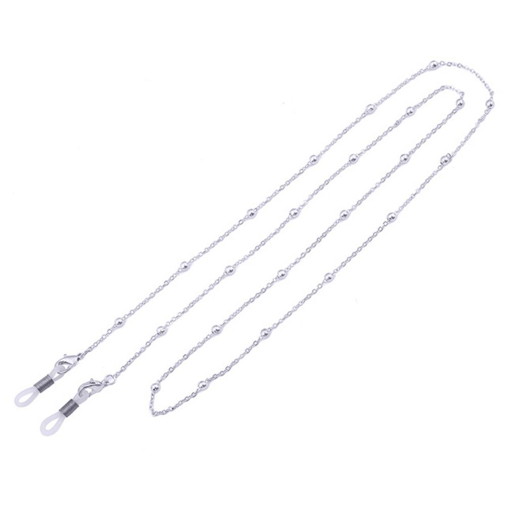 Dây đeo gắn mắt kính đính hạt kim loại phong cách cổ điển đơn giản thời trang