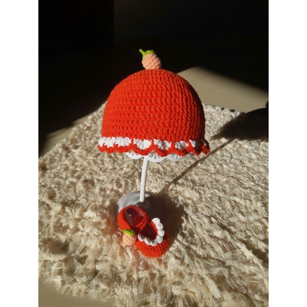 Giày bít mũi quả dâu tây cho bé 0-18m