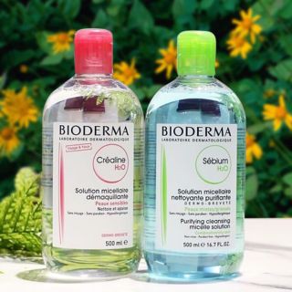 [L&amp;V] COMBO Nước Tẩy Trang BIODERMA H2O 500ml + Hộp Bông Tẩy Trang 320 Miếng 3 Loại Mềm Mịn