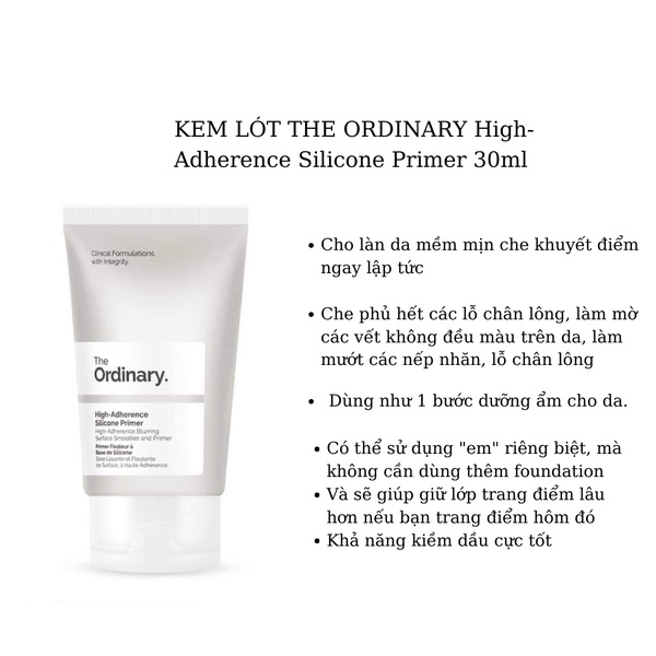 KEM LÓT THE ORDINARY HIGH ADHERENCE SILICONE PRIMER